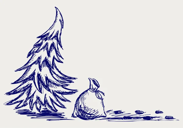 Анотація Різдвяна ялинка — стокове фото