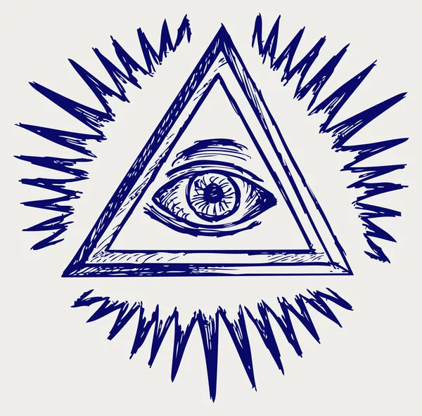 All seeing eye — Stock Photo, Image