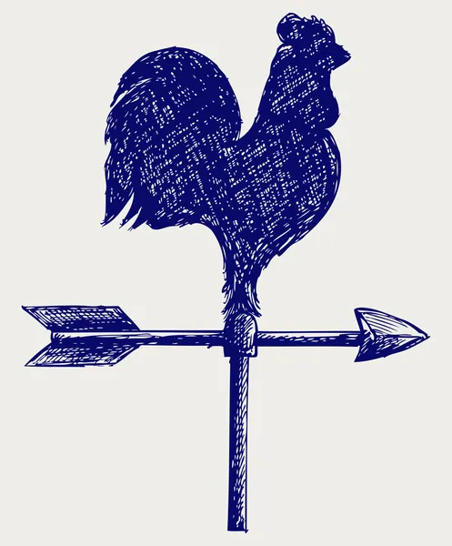 Cockerel wind vane — Stock Photo, Image