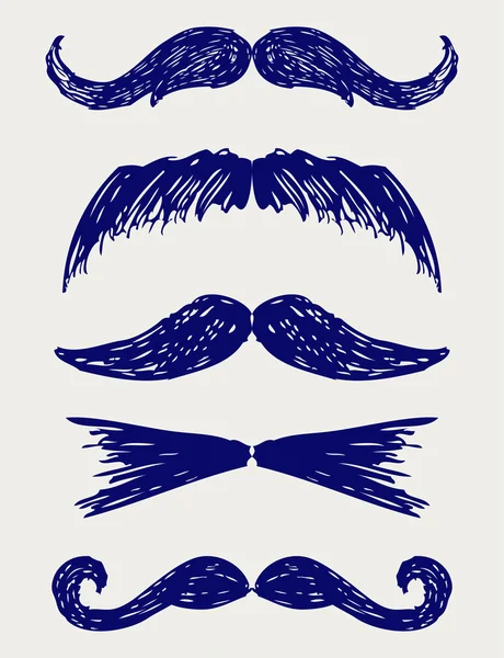 Esboço de bigode — Fotografia de Stock