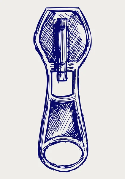 Zipper sketch — Stock Photo, Image