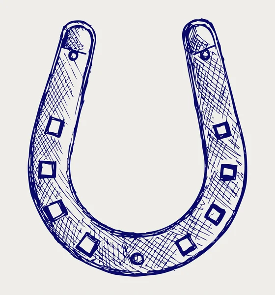 马蹄形的特写视图 — 图库照片