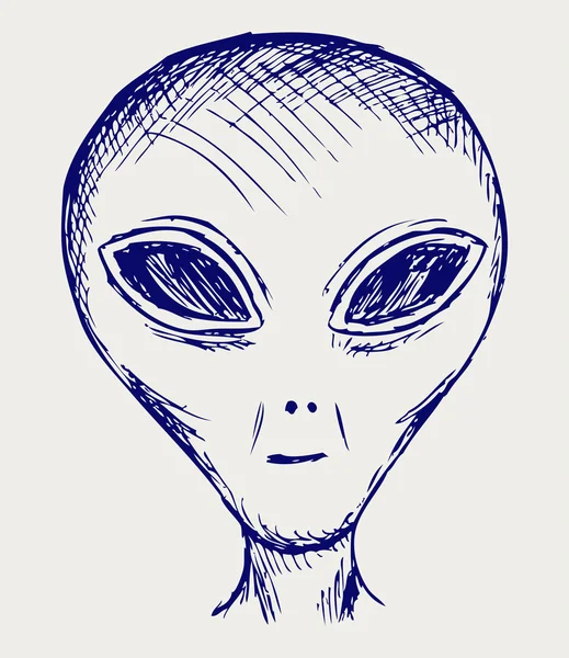 Alien-Skizze — Stockfoto