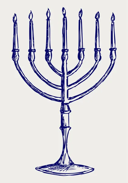 Hanukkah menorah — Stock Photo, Image