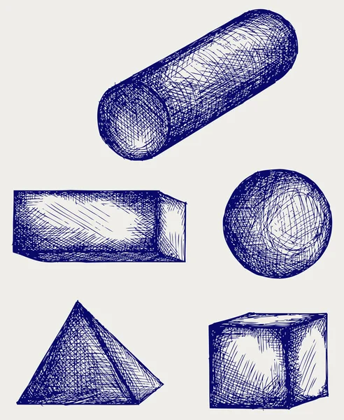 Esboço de geometria — Fotografia de Stock