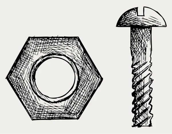 Dibujo de tornillo —  Fotos de Stock