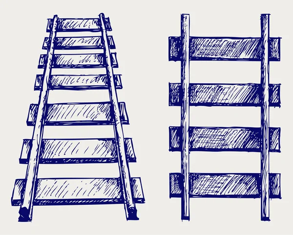 Spoorweg schets — Stockfoto