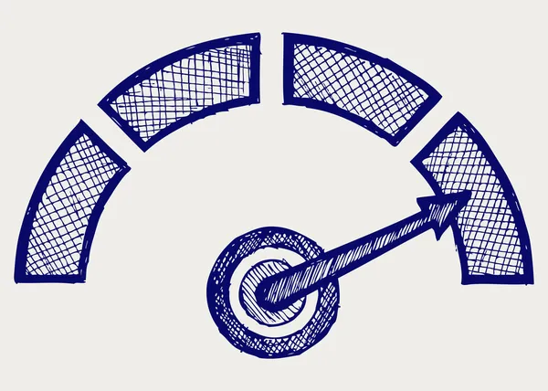 göstergesi. Doodle stili