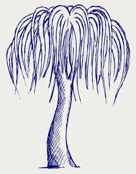 Träd silhuetter — Stock vektor