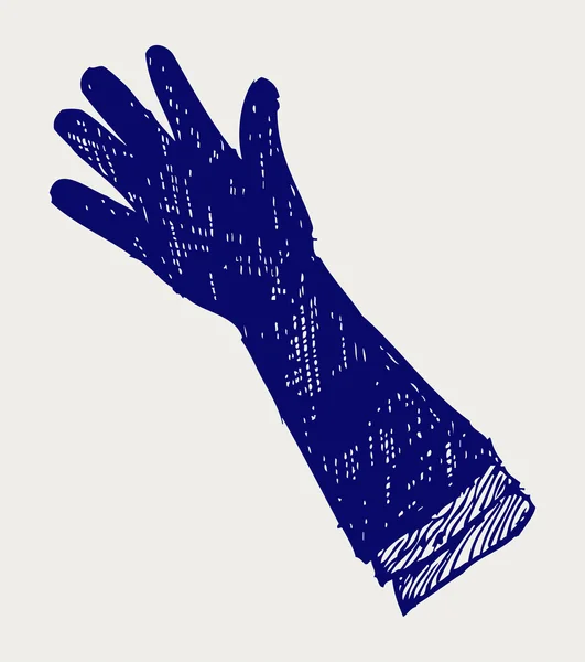 Langer Handschuh — Stockvektor