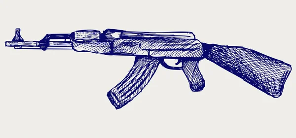 Rifle de asalto ak47 — Vector de stock