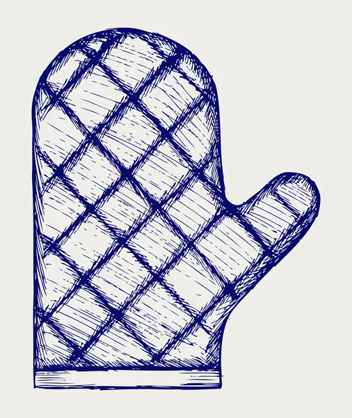 Keuken handschoen — Stockvector