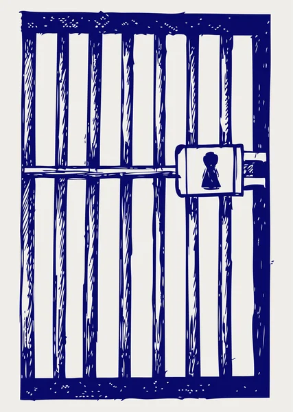 Prison. Doodle style — Stock Vector