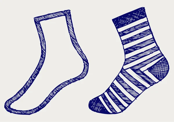 Paar sokken — Stockvector