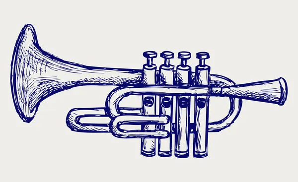 Wiatr instrument muzyczny — Wektor stockowy