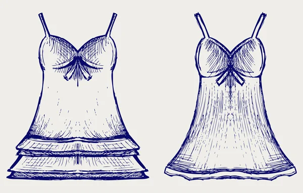 Robe de fille bébé — Image vectorielle