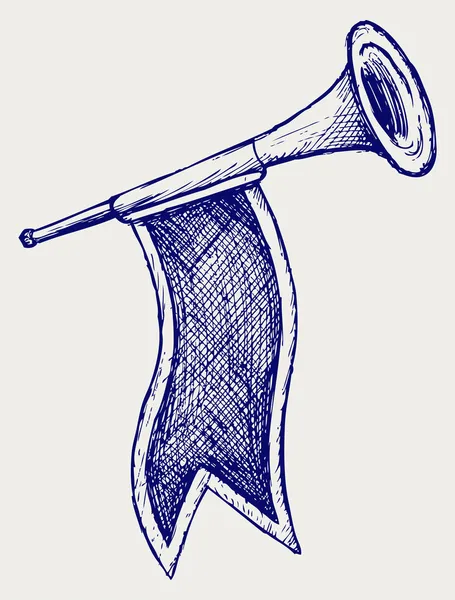 Militära trumpet — Stock vektor