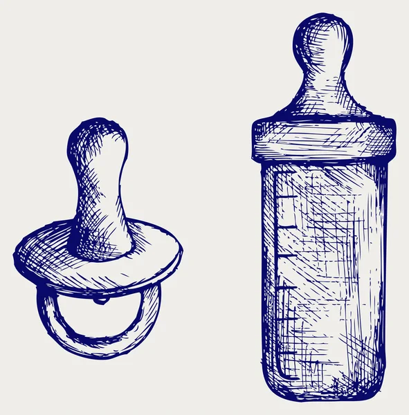 Bebé chupete — Archivo Imágenes Vectoriales