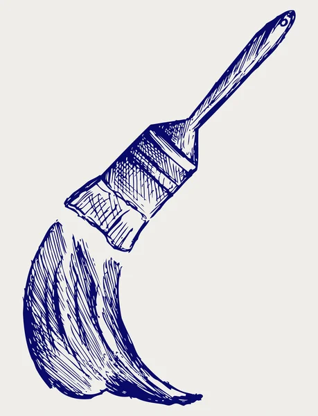 Brosse et peinture — Image vectorielle