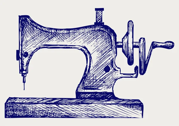 Alte Nähmaschine — Stockvektor