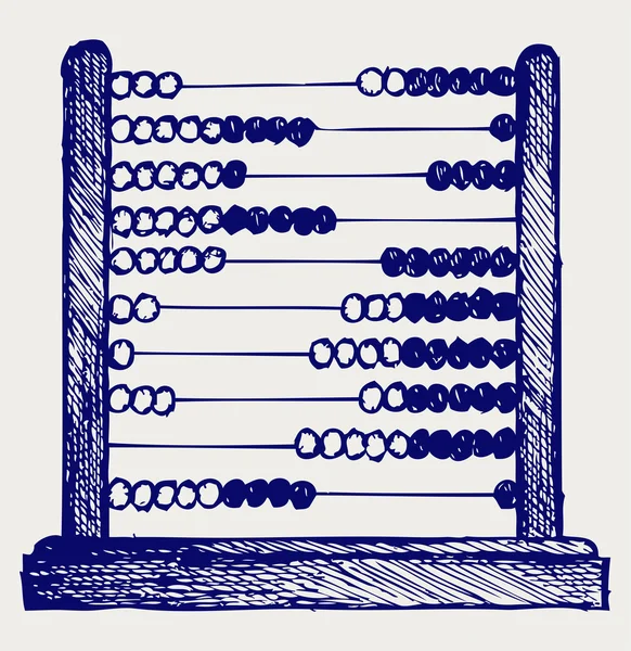 Abacus. Estilo Doodle — Archivo Imágenes Vectoriales