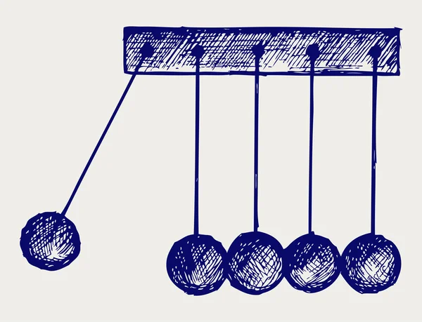 Hängande bollar — Stock vektor