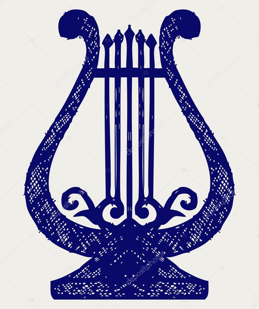 Illustration of lyre