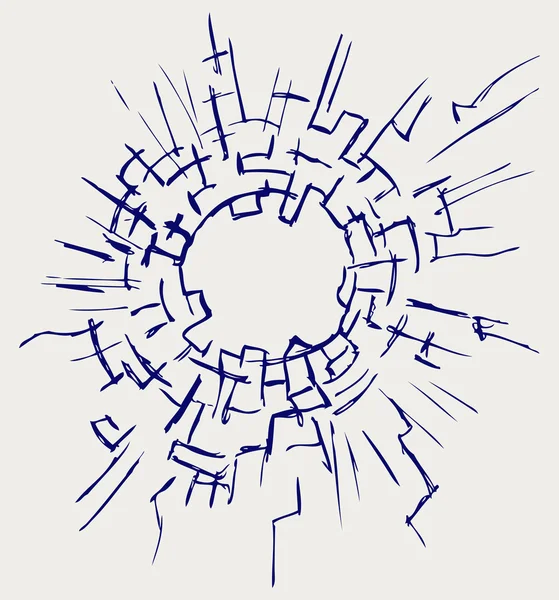 Fundo de vidro rachado —  Vetores de Stock