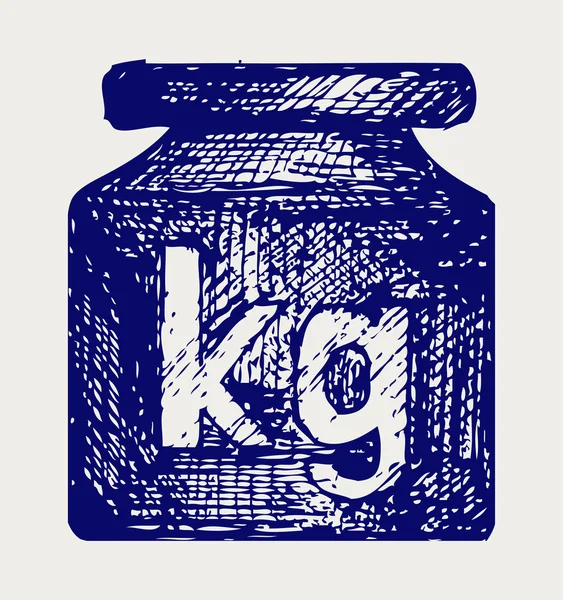 Peso kilogramo — Archivo Imágenes Vectoriales