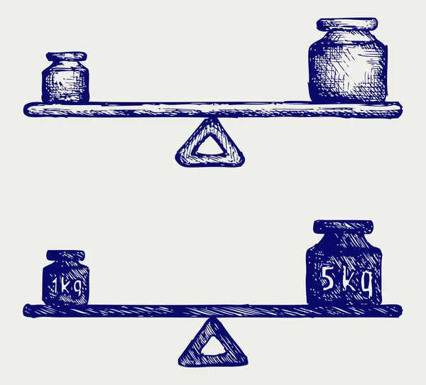 Peso de equilibrio — Archivo Imágenes Vectoriales