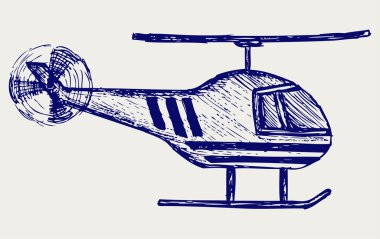 Helicopter vector clipart