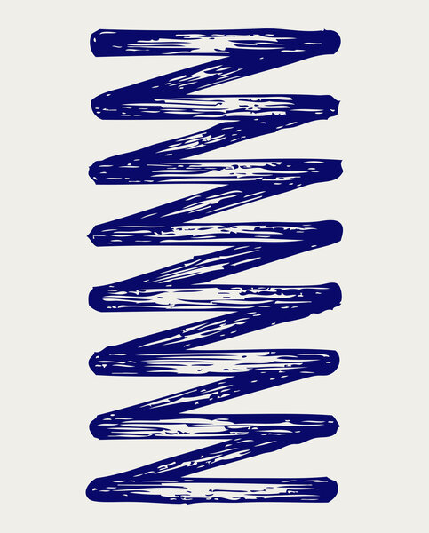 Металлическая пружина
