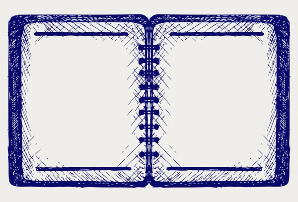 Papír s notebookem — Stockový vektor