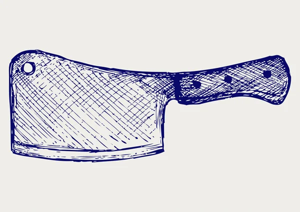 Et cleaver bıçak — Stok Vektör