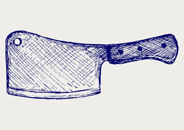 Cuchillo cuchilla de carne — Vector de stock