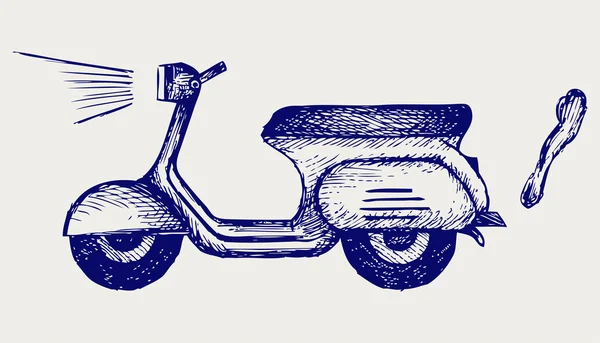 Vintage scooter — Stock Vector