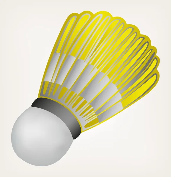 Balón de bádminton — Vector de stock