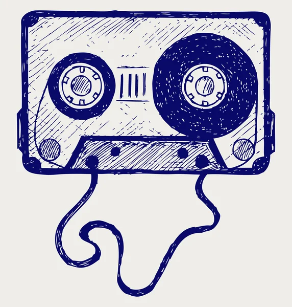 Audio Cassette Tape — Stockvector