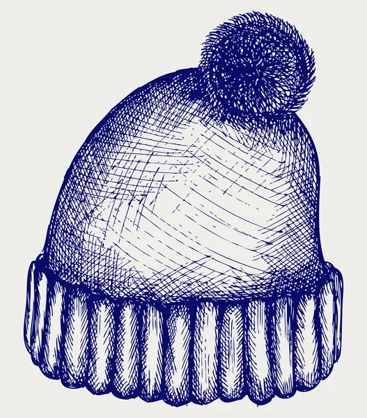 Sombrero de invierno — Vector de stock