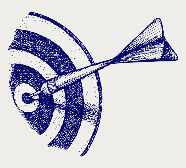 Arrow in target — Stock Vector