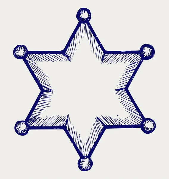 Shérif Star — Image vectorielle