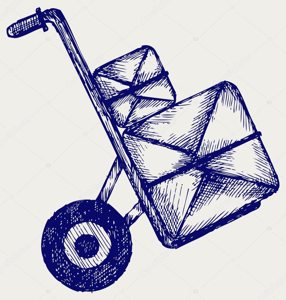 Hand truck with post packages