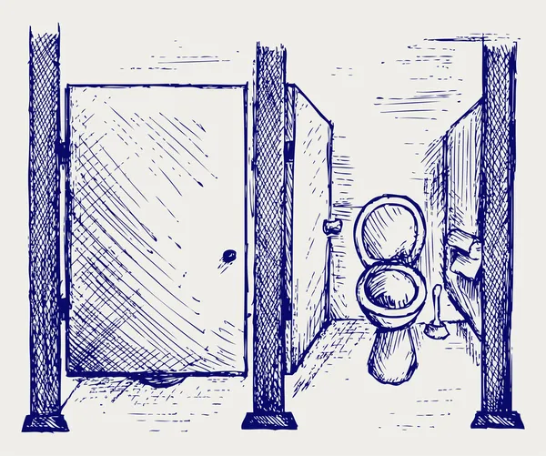 Öffentliche Toilette — Stockvektor