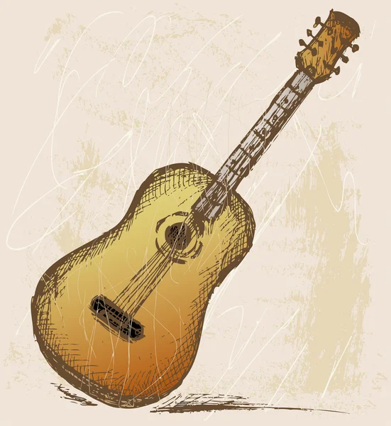 Guitarra clásica — Vector de stock