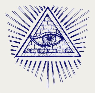 All seeing eye clipart