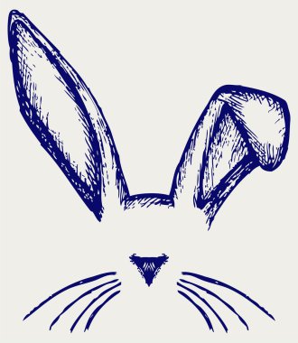 Easter bunny ears clipart