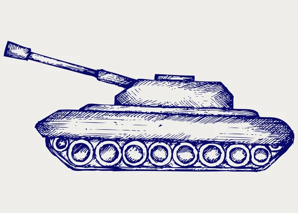 Belangrijkste strijd tank — Stockvector