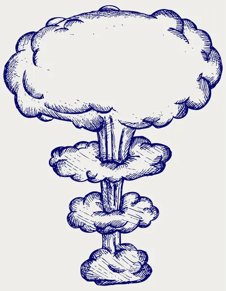 Esplosione atomica — Vettoriale Stock