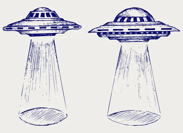 Космическая летающая тарелка — стоковый вектор