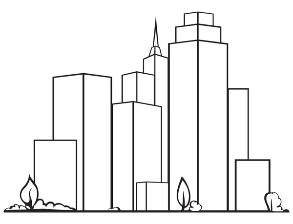 Stedelijke stadsgezicht — Stockvector